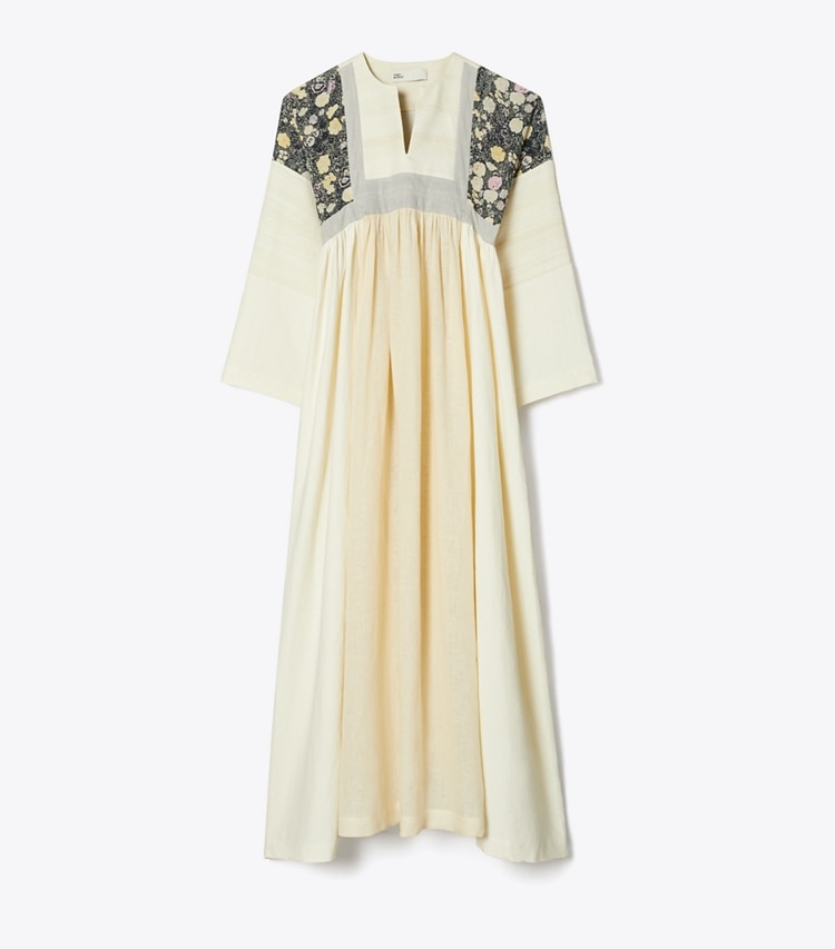 Tory Burch designer coverups Cotton Caftan in French Cream front