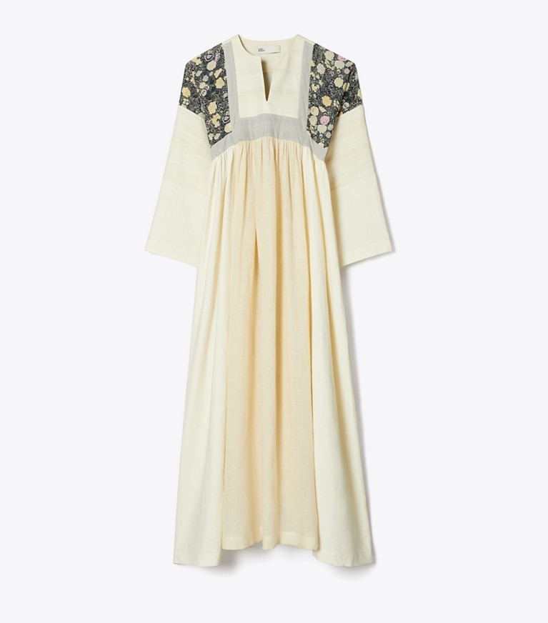 Tory Burch designer coverups Cotton Caftan in French Cream front