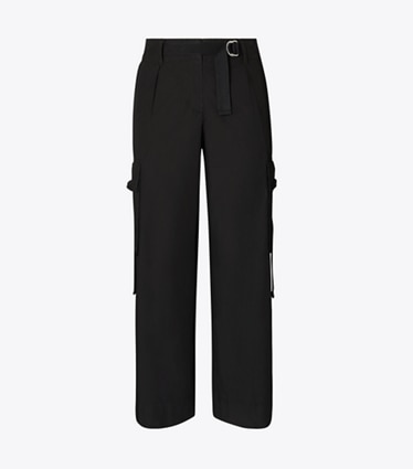 Tory Burch designer ボトムス コットン カーゴパンツ in Black front