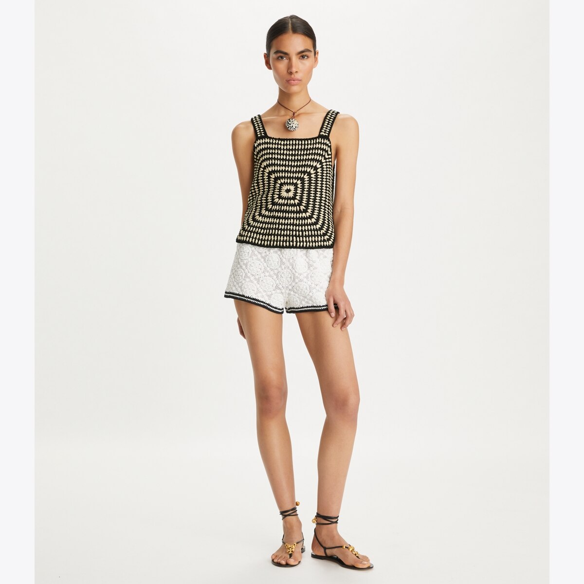 COTTON CROCHET TANK TOP - thumbnail 3