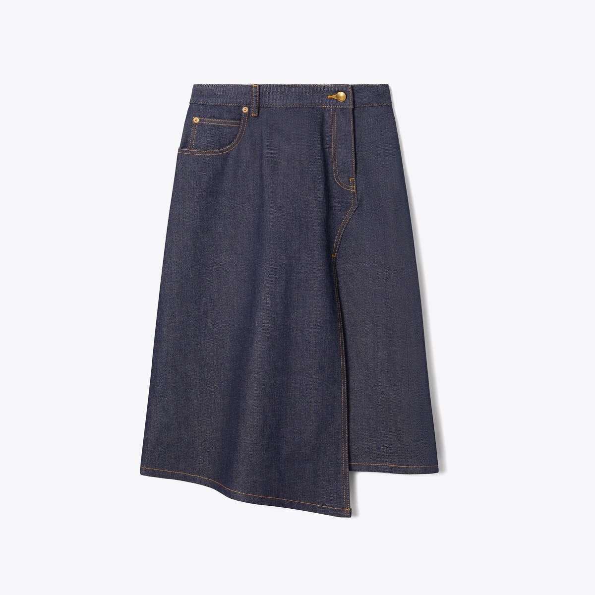 Cotton Denim Skirt: Women's Designer Bottoms | Tory Burch