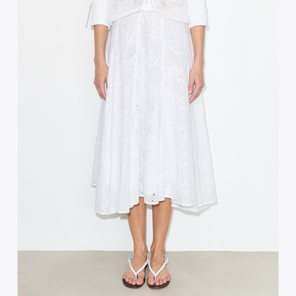 COTTON EYELET SKIRT - thumbnail 5
