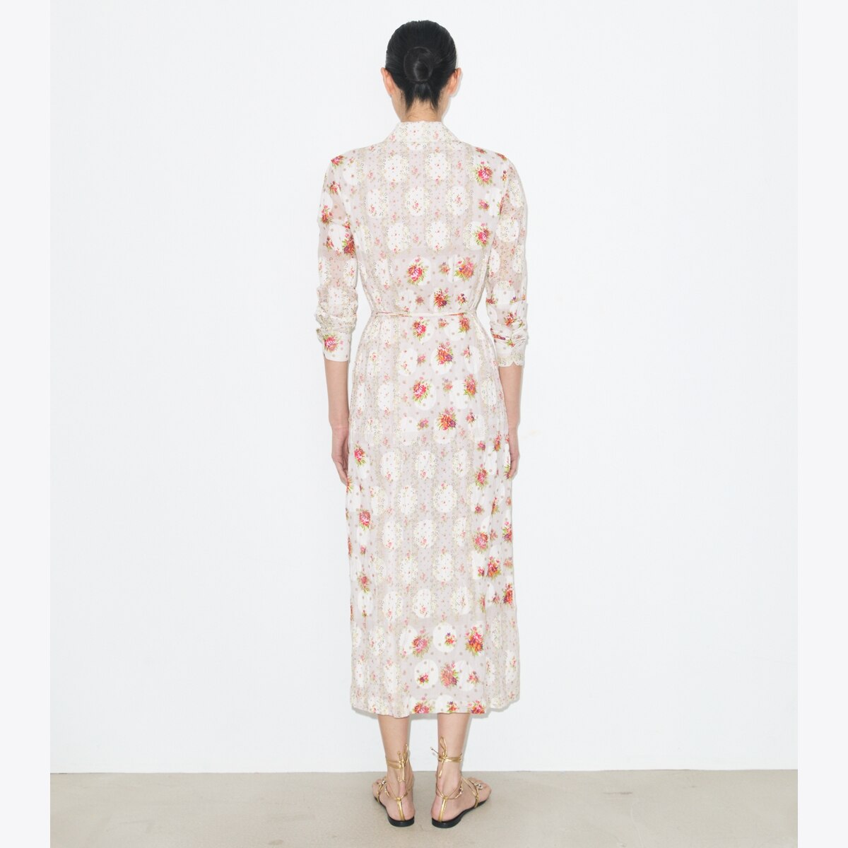 COTTON JACQUARD SHIRTDRESS - thumbnail 3