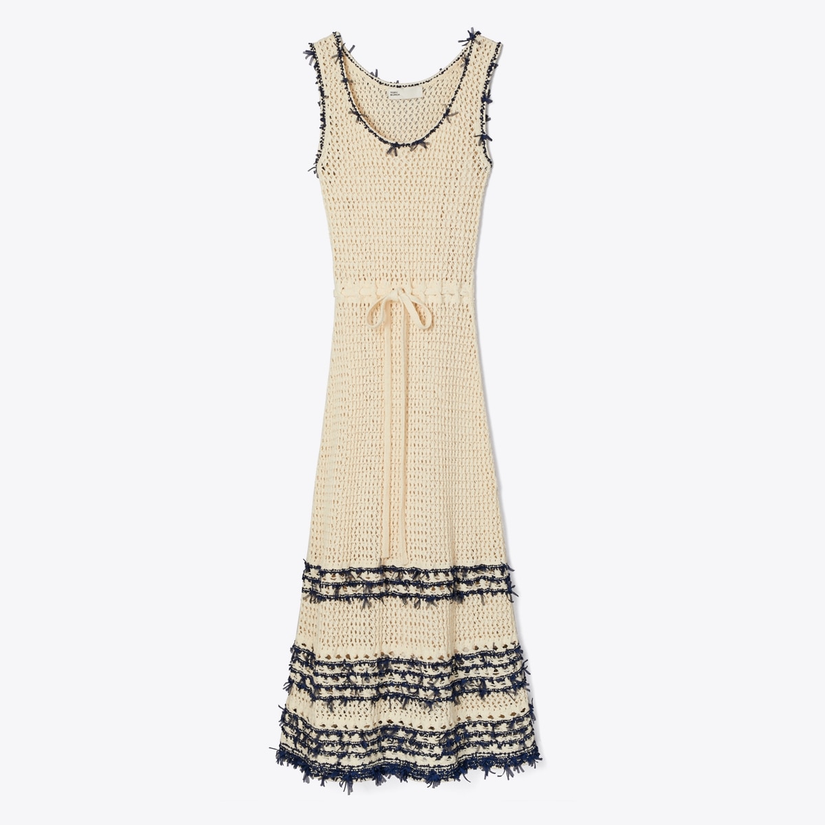 Tory Burch Women's Cotton Knit Dress in French Cream, size M