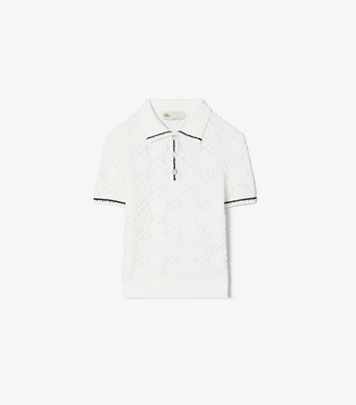 Performance Piqué Polo: Women's Designer Tops | Tory Sport