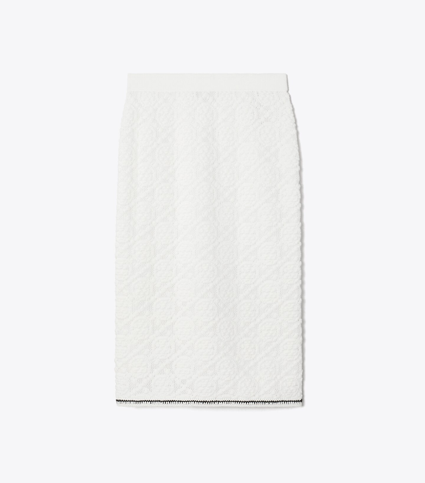 Cotton Logo Lace Skirt