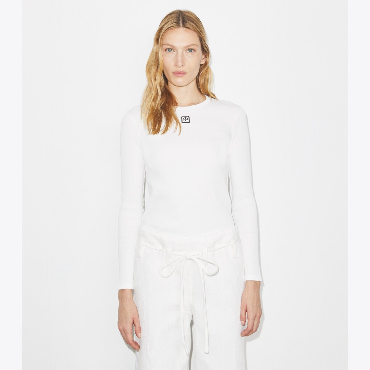 Cotton Logo Top: Women's Designer Tops | Tory Burch