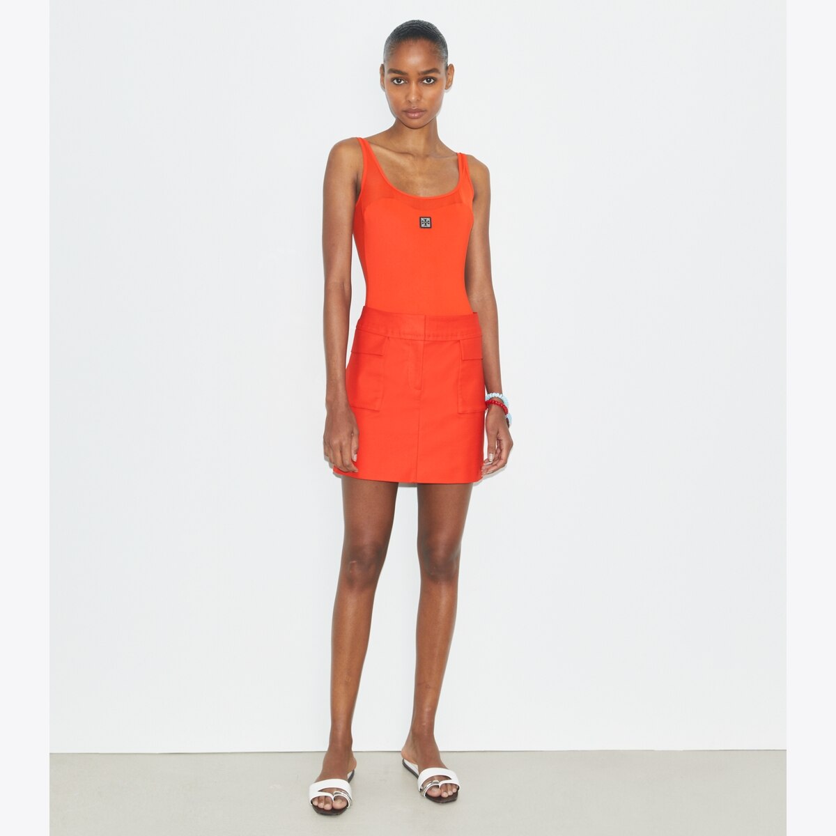 Cotton Mini Skirt: Women's Designer Bottoms | Tory Burch