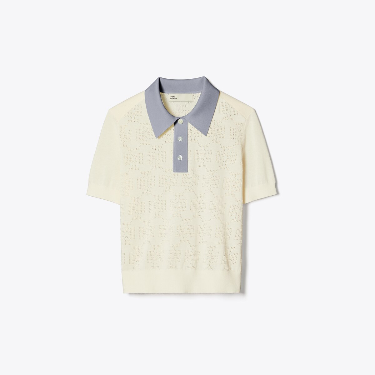 ポロシャツ！送料&関税込み★Tory Burch★COTTON POINTELLE POLO Cotton Pointelle Polo: Women's Designer Sweaters | Tory Sport