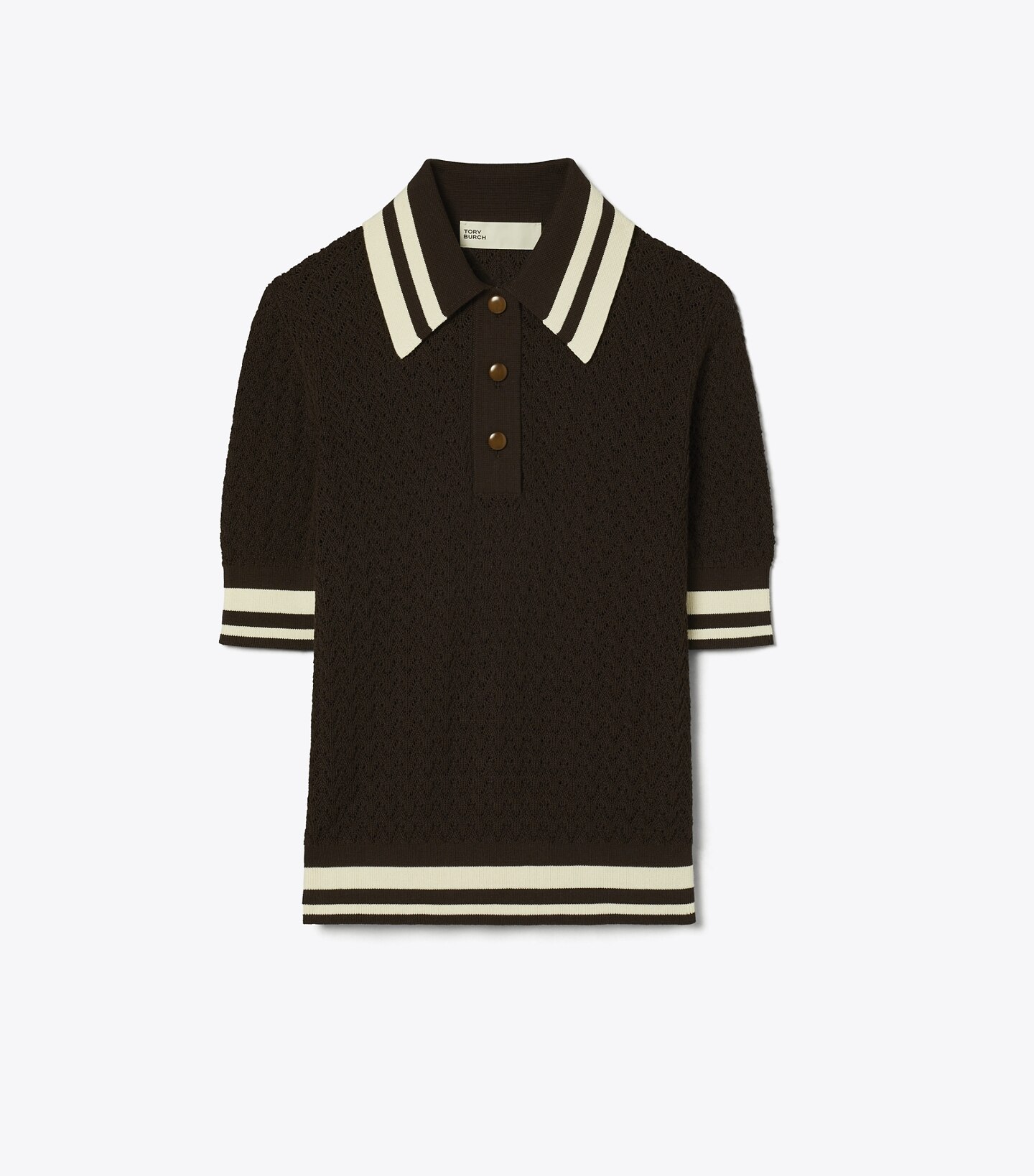 Cotton Pointelle Polo