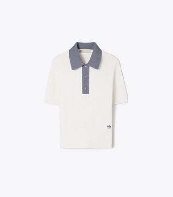 Tモノグラム ジャガード ポロシャツ: レディース セーター | Tory Burch JP