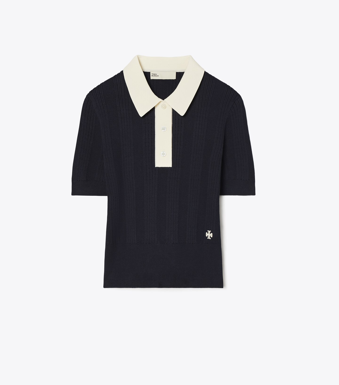 Cotton Pointelle Polo