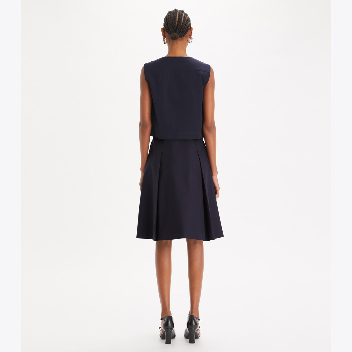 COTTON POPLIN BUTTON TOP - thumbnail 5