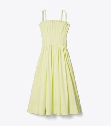 TORY BURCH｜DRESSES (Pleated Cotton Shirtdress (164803-4 Pleated Cotton Shirtdress: Women's Designer Dresses | Tory Burch