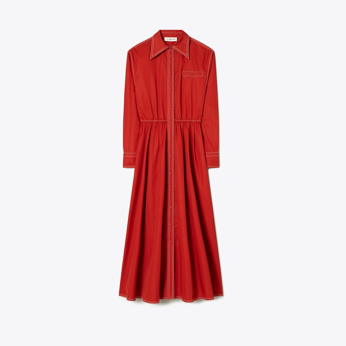 Cotton Poplin Eleanor Dress Women's Designer Dresses Tory Burch