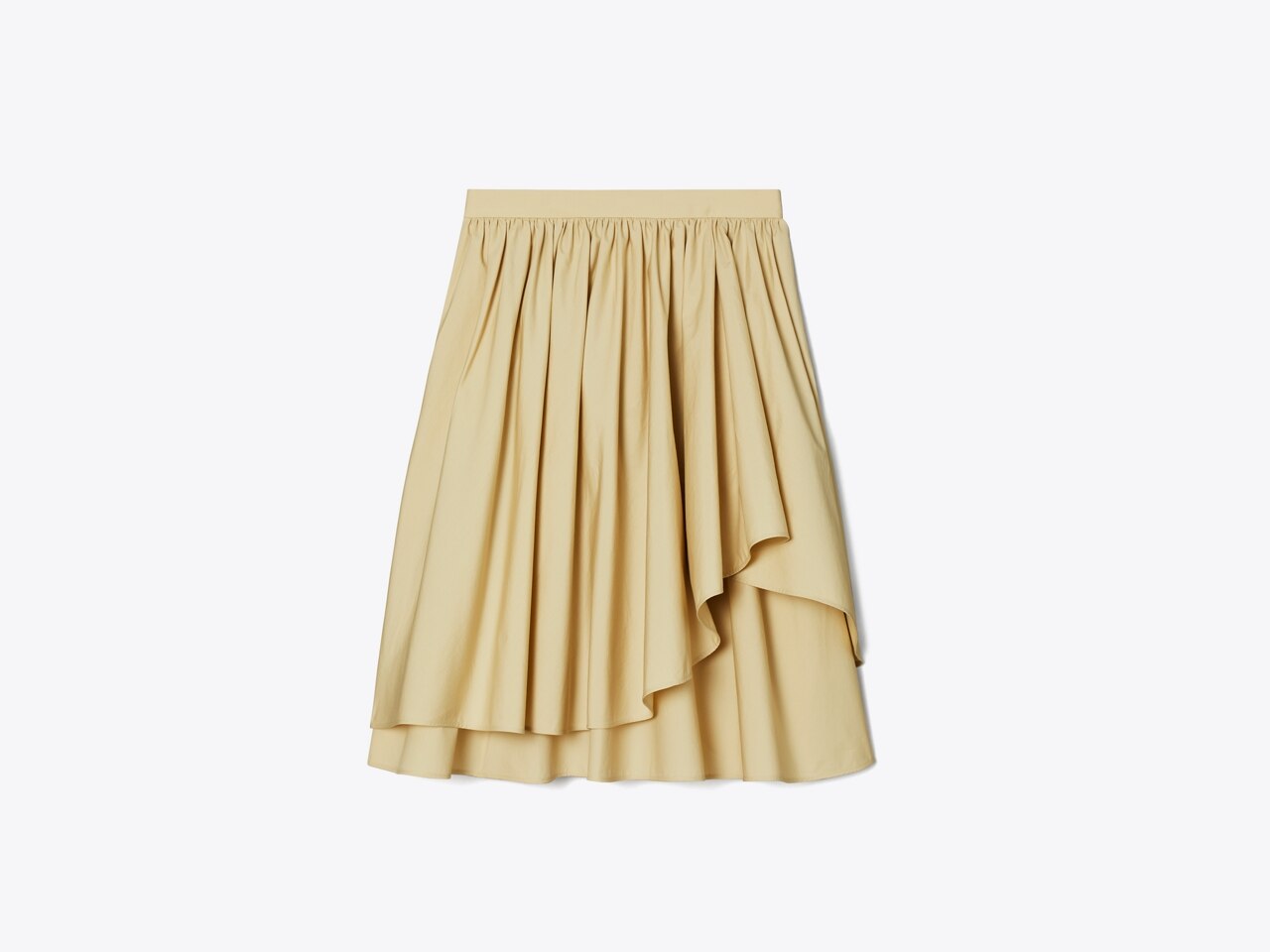 Cotton Poplin Layered Skirt: Women's Designer Bottoms | Tory Burch