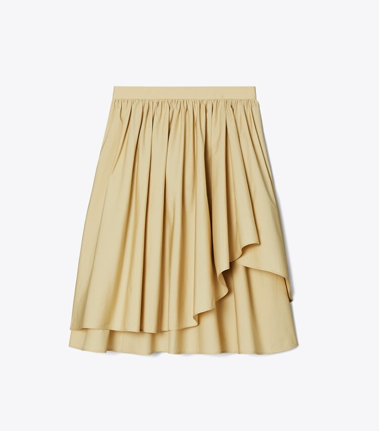 Cotton Poplin Layered Skirt: Women's Designer Bottoms | Tory Burch