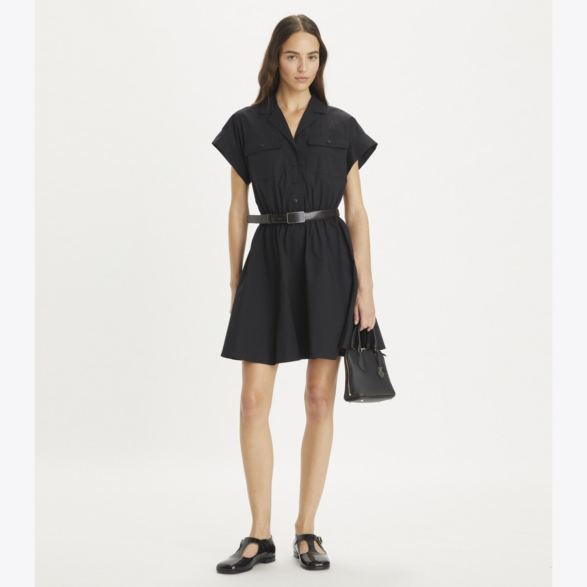 ワンピース TORY BURCH COTTON SHIRT DRESS Cotton Poplin Shirtdress: Women's Designer Dresses | Tory Burch