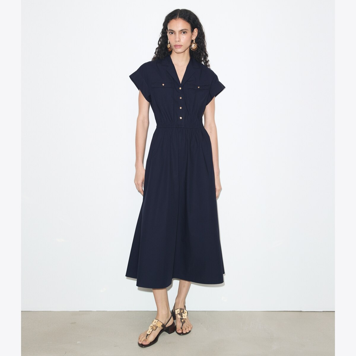 tory burch embroidered poplin dress Embroidered Cotton Dress: Women's Designer Dresses