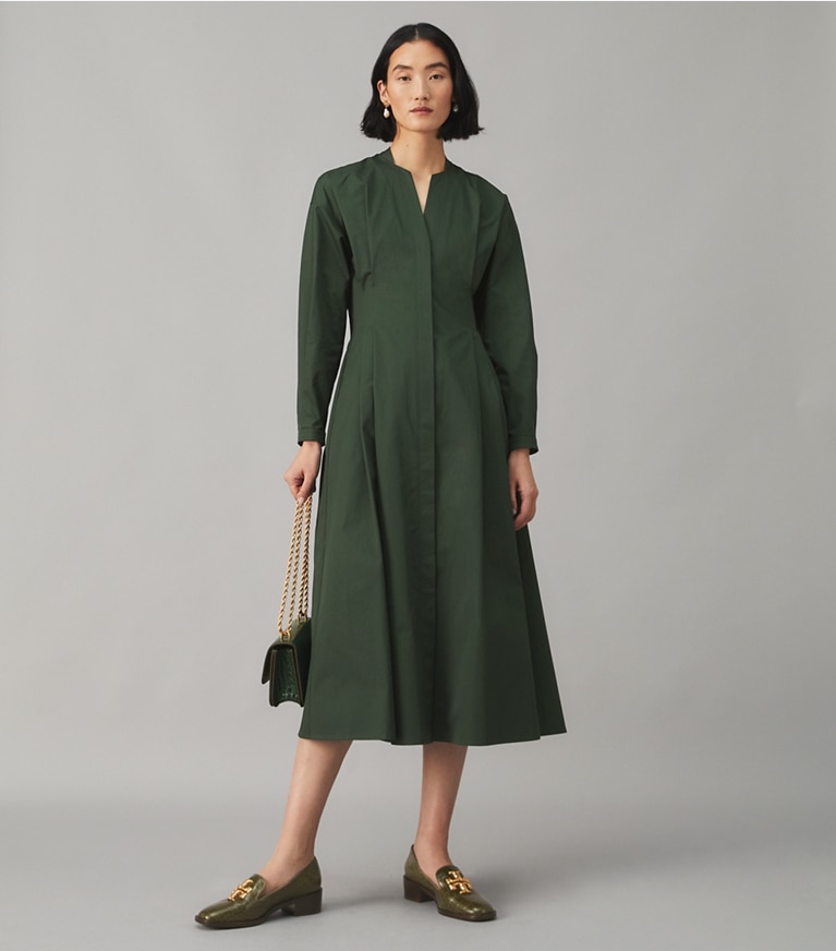 Cotton Poplin Shirtdress: Women's Designer Dresses | Tory Burch