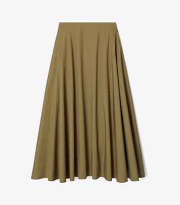 Flared Viscose Skirt: Women's Designer Bottoms | Tory Burch