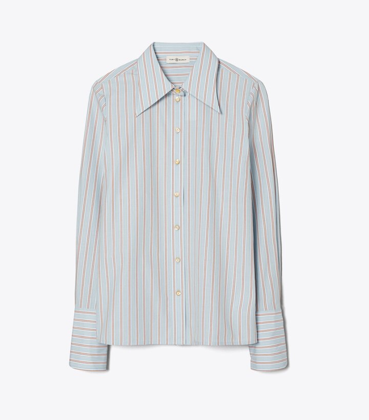 Gucci Striped Cotton Poplin Shirt