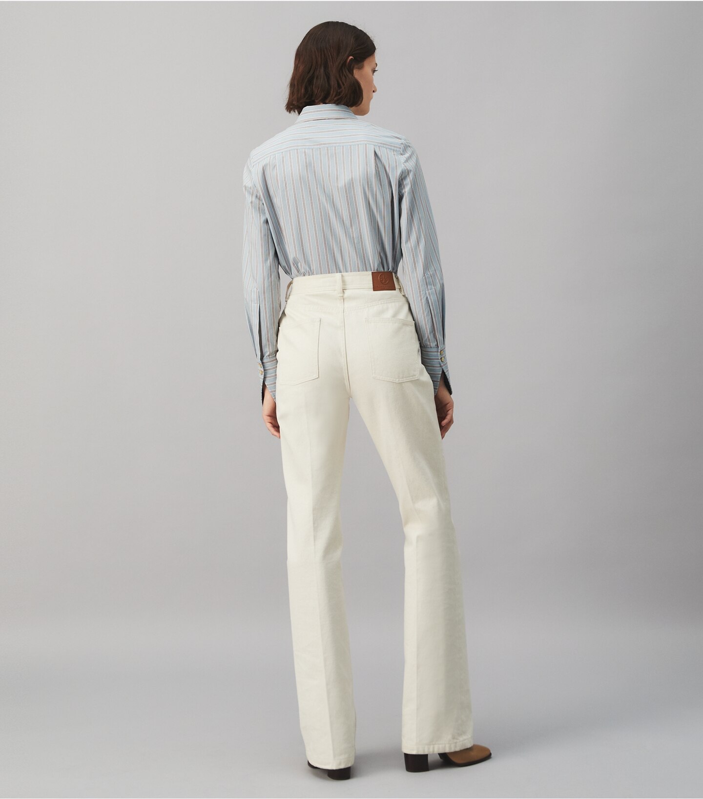 Cotton Poplin Striped Shirt