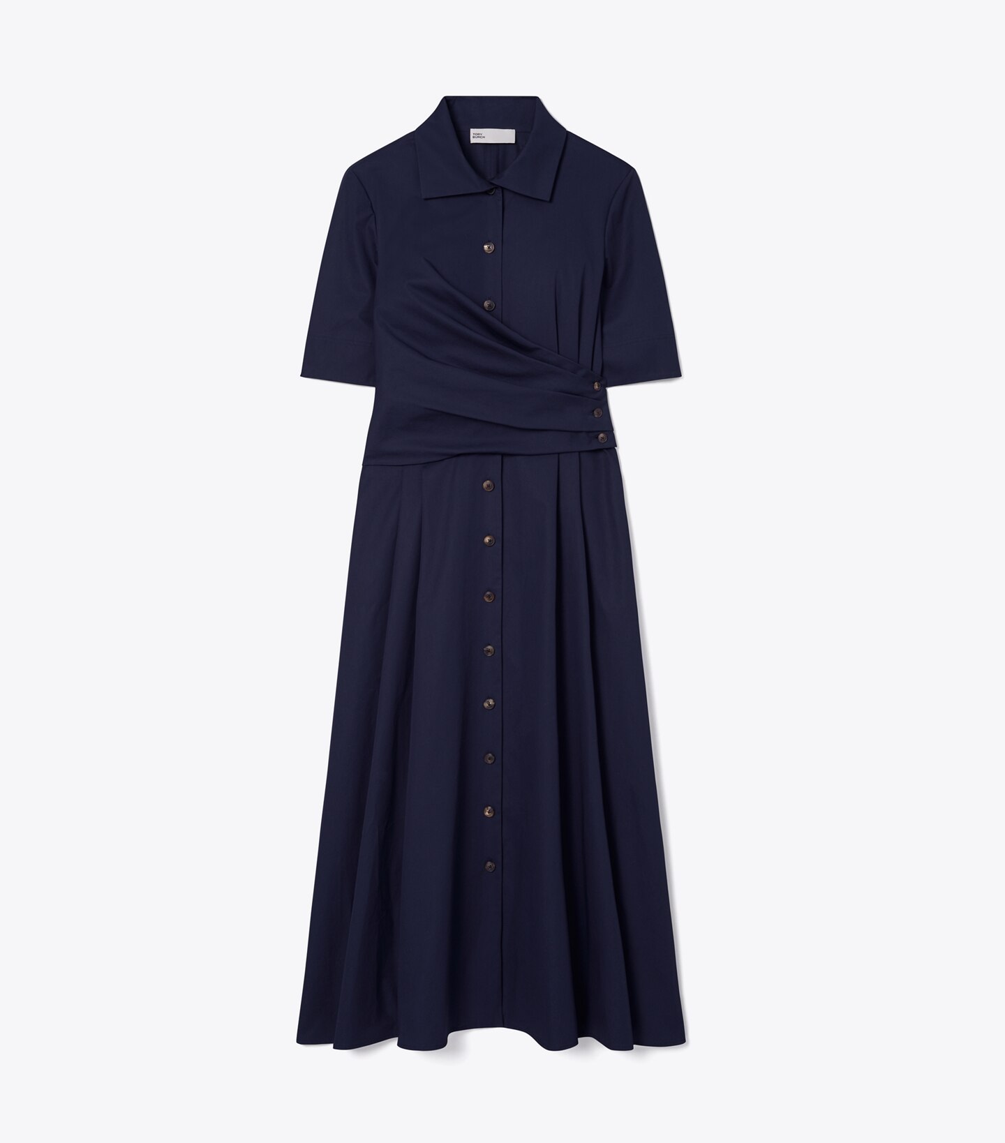 Cotton Poplin Wrap Shirtdress