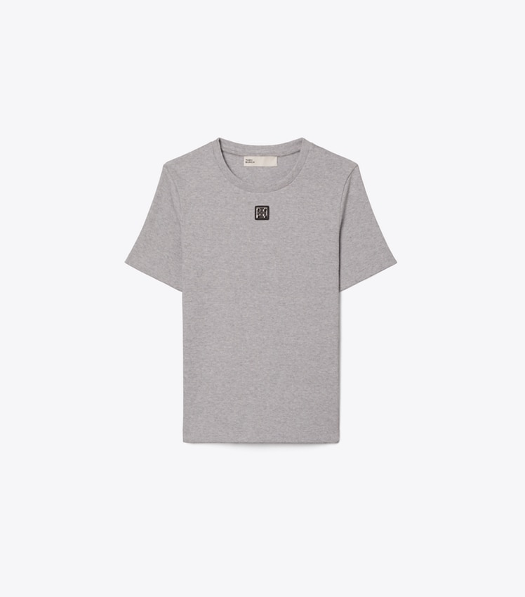 Cotton Ribbed T-Shirt by Tory Burch