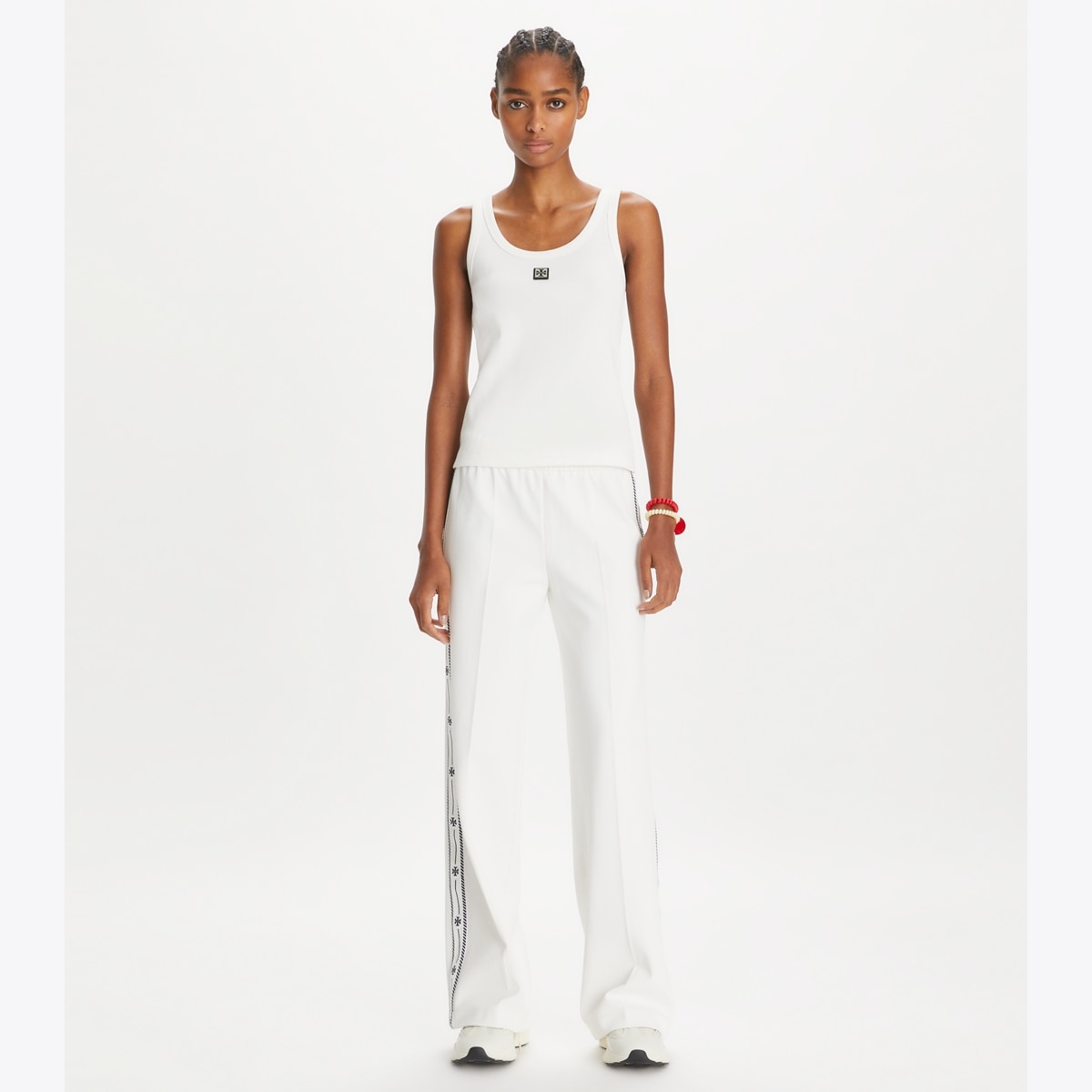 Cotton Scoop Tank: Women's Designer Tops | Tory Burch