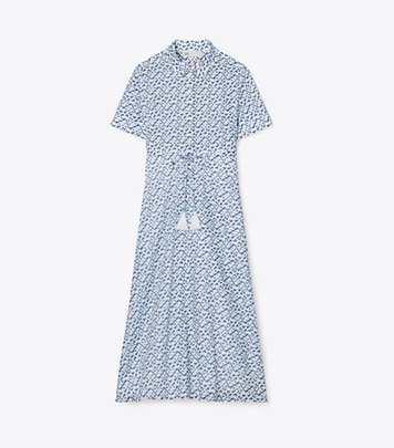 【Tory Burch】プリーツ コットン混 シャツドレス☆関税込 ストライプ コットン ドレス: レディース ドレス | Tory Burch JP