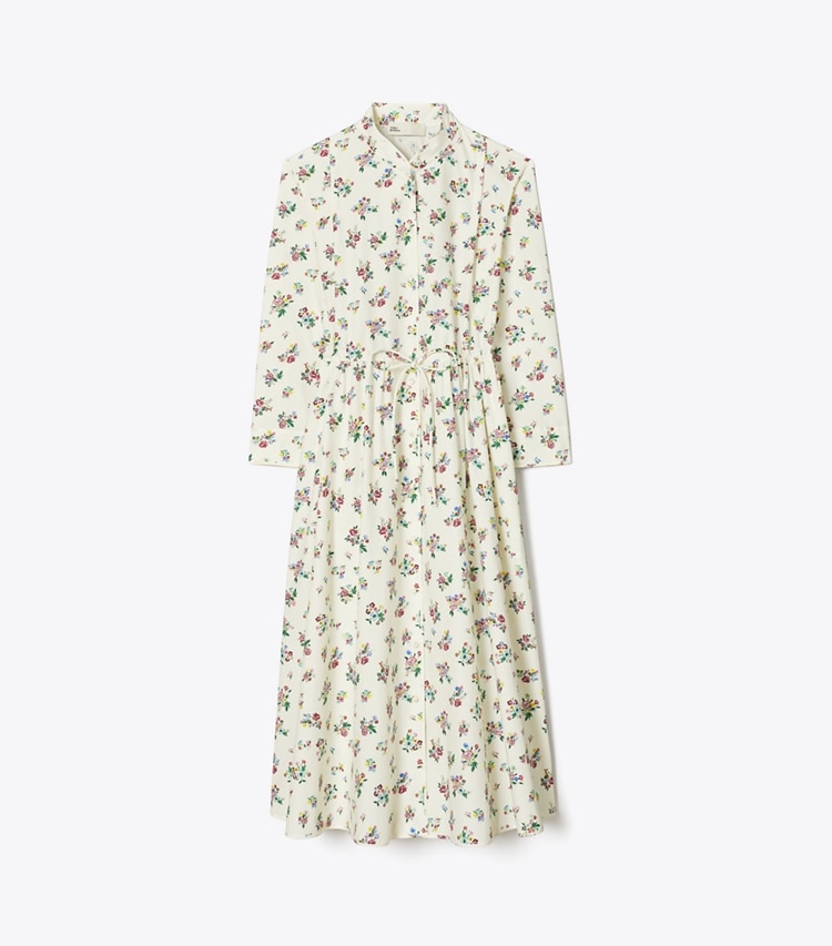 Tory Burch designer coverups Cotton Shirtdress in Multi Ditsy Floral front