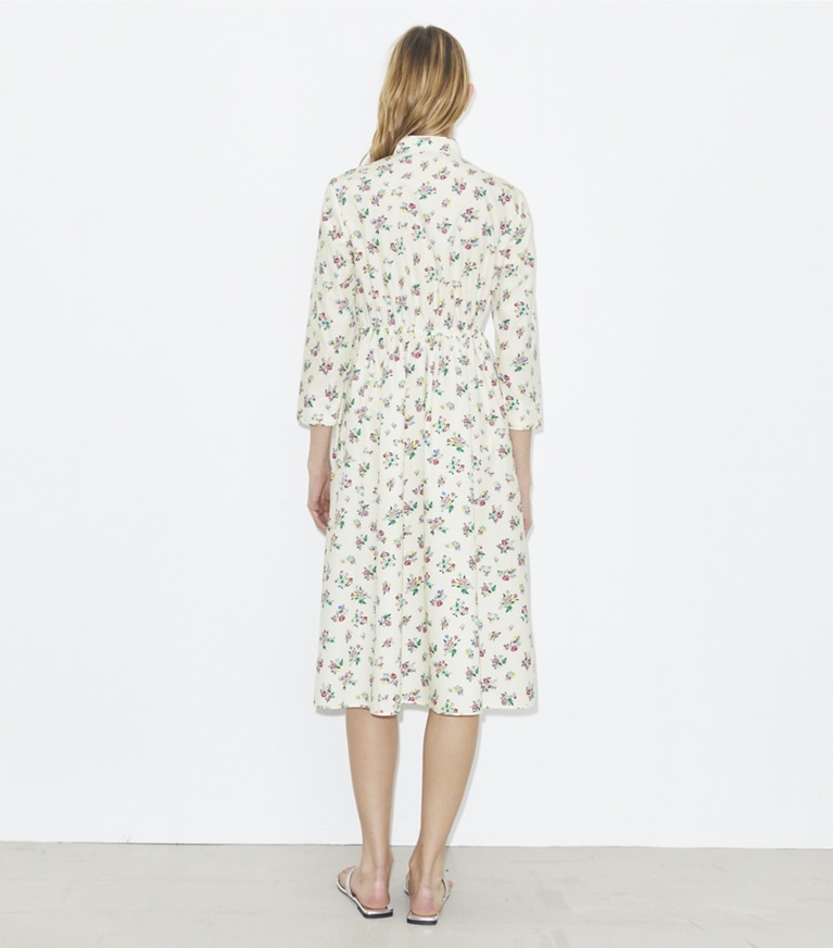 Tory Burch designer coverups Cotton Shirtdress in Multi Ditsy Floral front