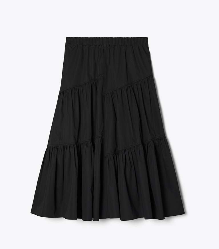 Tory Burch designer coverups Cotton Skirt in Black front