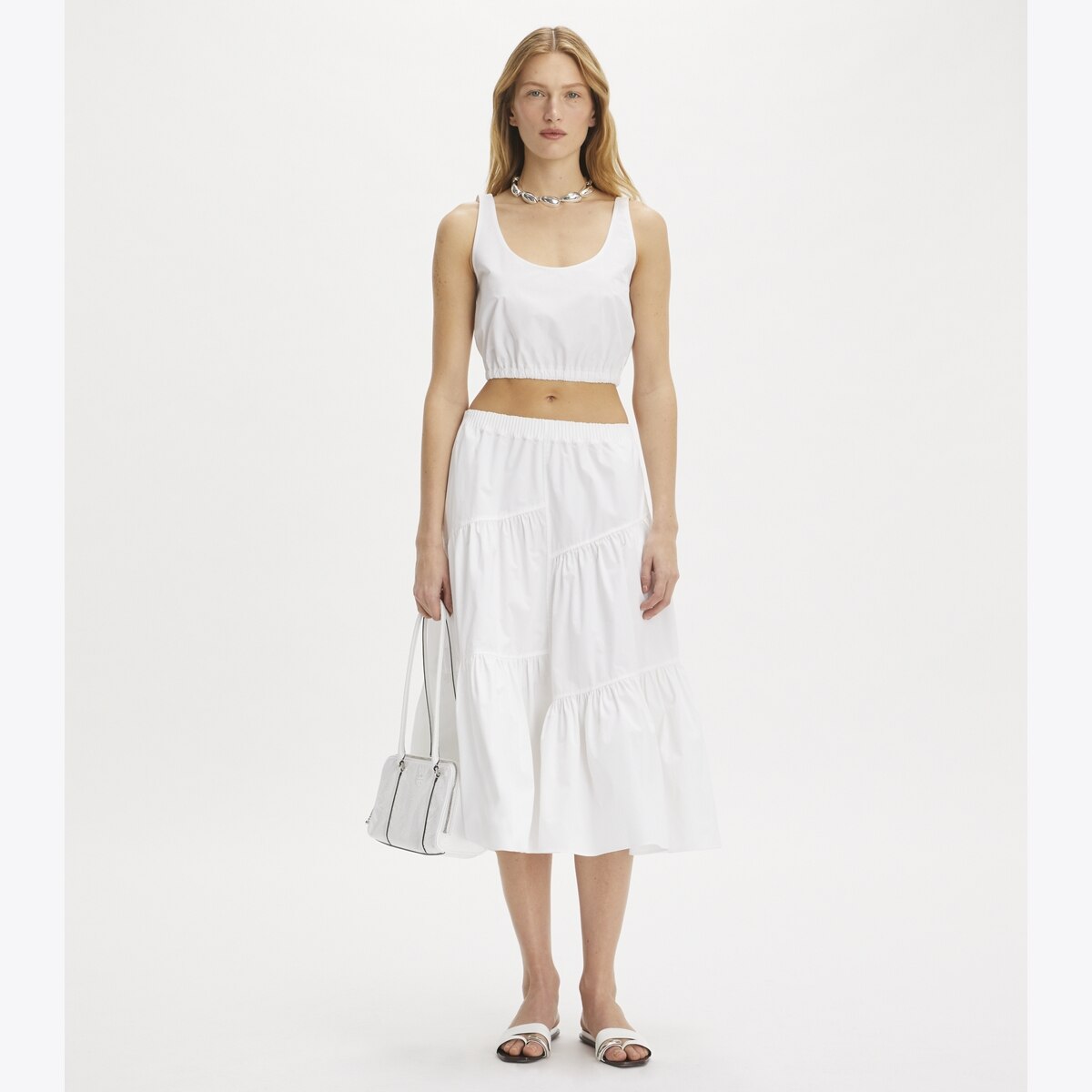 Cotton Skirt: Women's Designer Coverups | Tory Burch