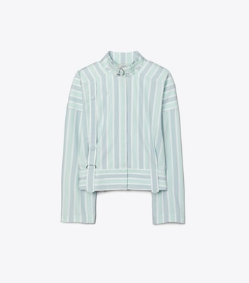 【TORY BURCH 】コットンジャージー Tシャツ ストライプ TORY BURCH コットンジャージー Tシャツ ストライプ | THE