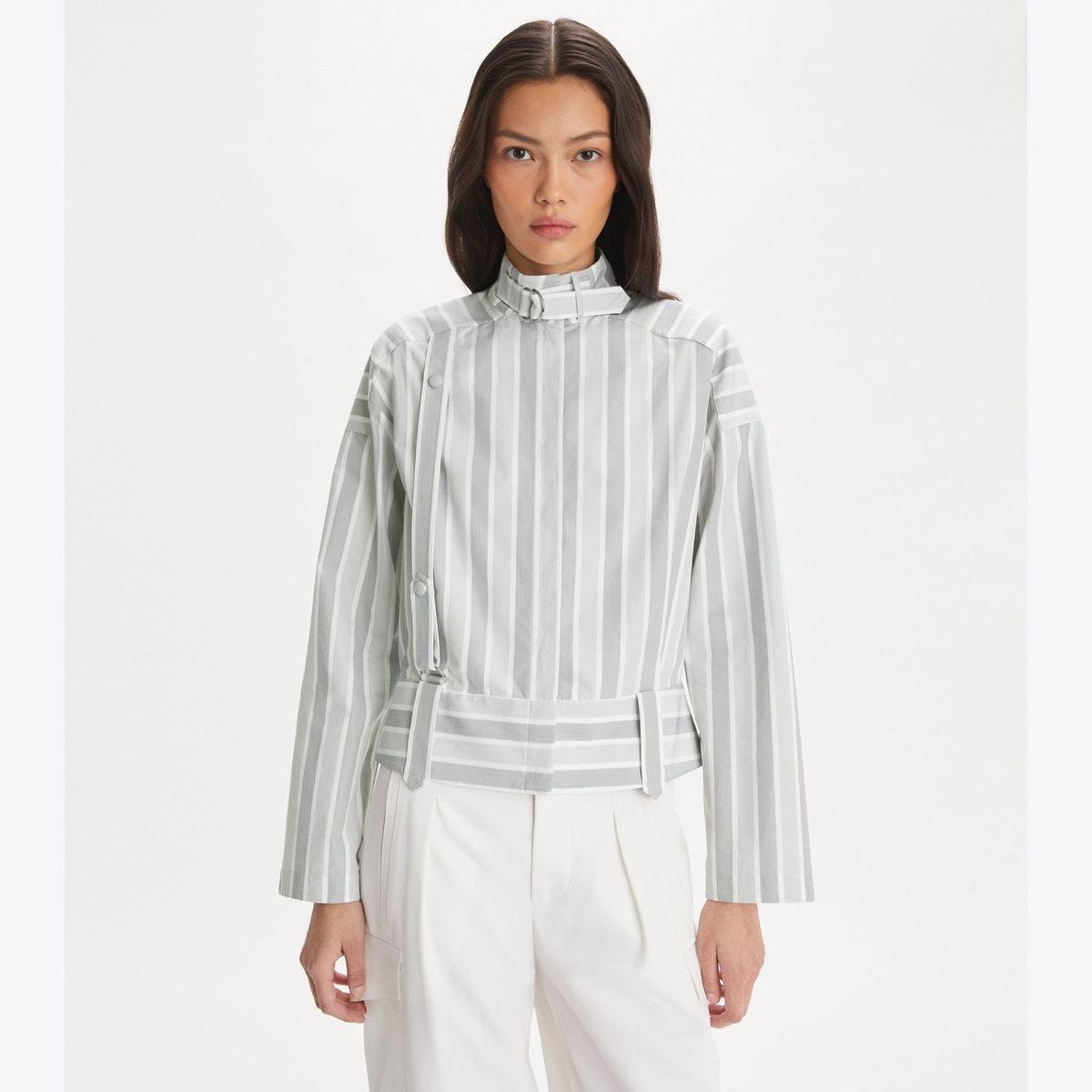 COTTON STRIPED SHIRT - thumbnail 2