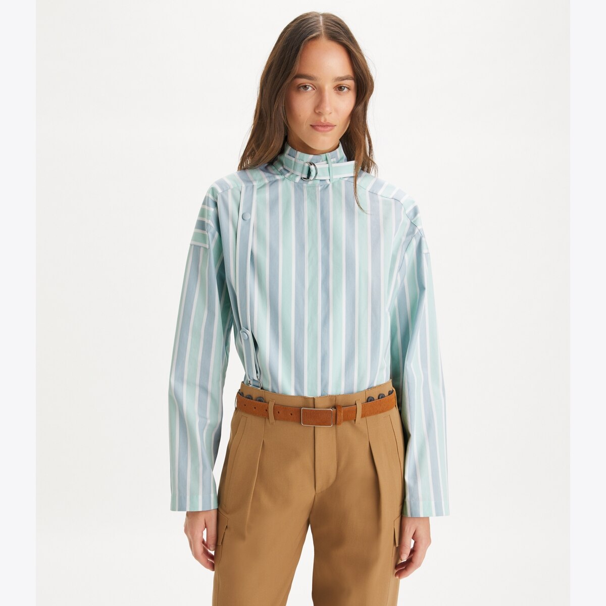 Cotton Striped Shirt: Women's Designer Tops | Tory Burch