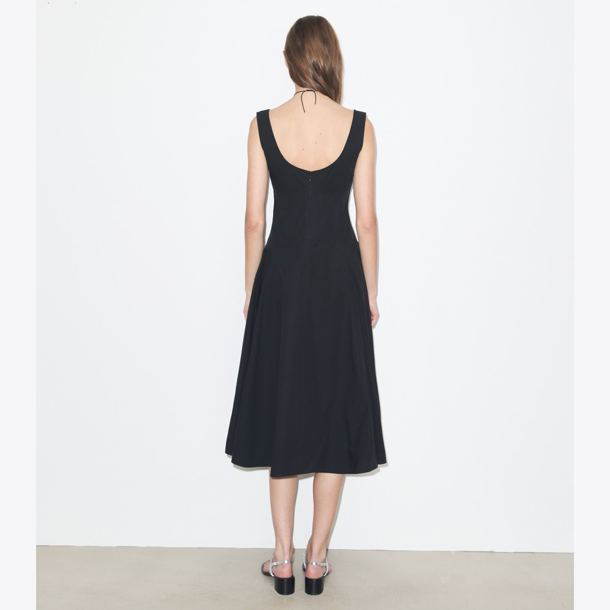 cotton tank dress knee length Tory Burch Women's in Black, size 10 YGroup_demelza-maxi-dress
