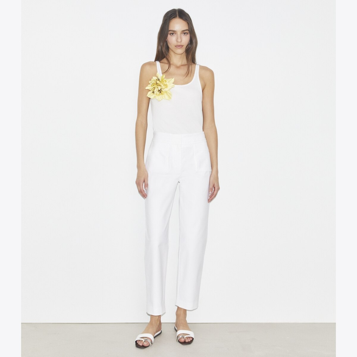 Cotton Trouser: Women's Designer Bottoms | Tory Burch