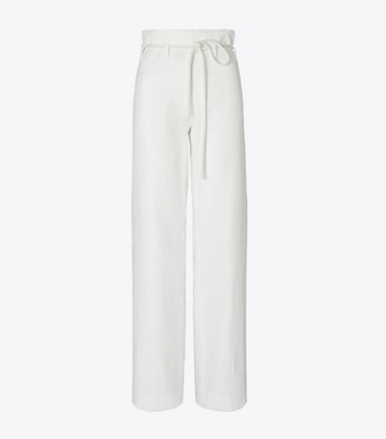 【関税&送料込】Tory Burch Pantalone Sartoriale Poplin Belted Jogger: Women's Clothing | Bottoms | Tory Burch EU