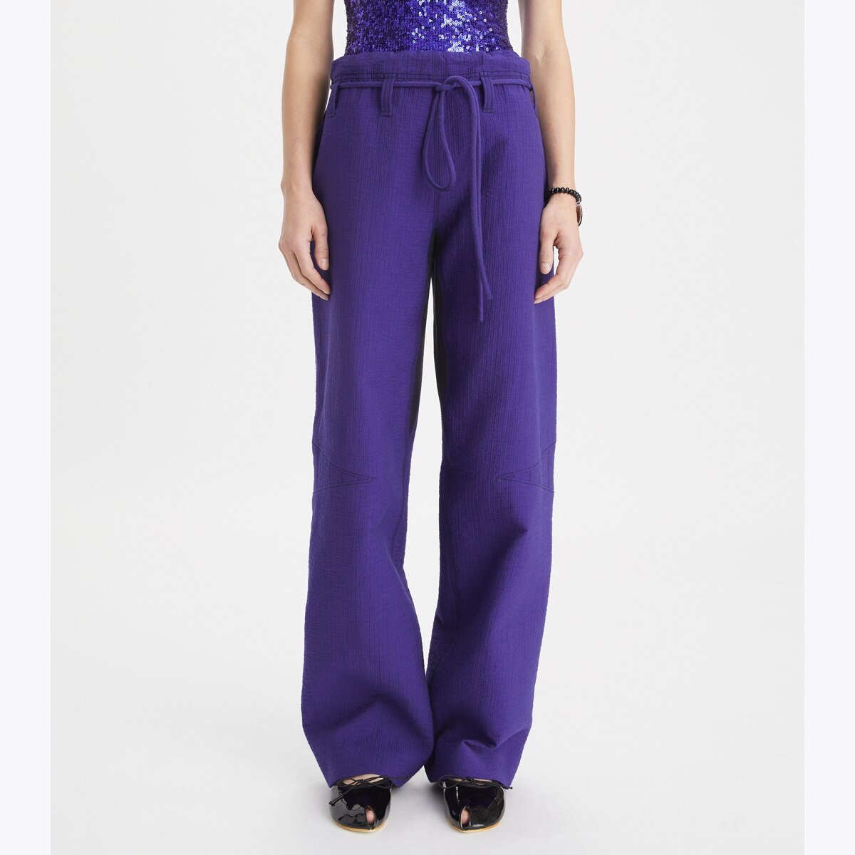 Cotton Wide Leg Pants: Women's Designer Bottoms | Tory Burch