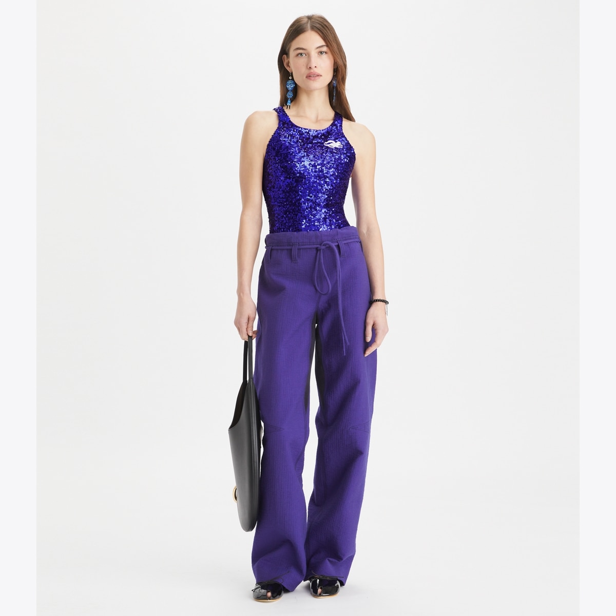 Cotton Wide Leg Pants: Women's Designer Bottoms | Tory Burch