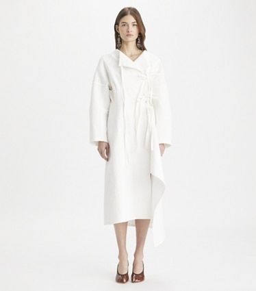 新品Tory Burch トリバーチ JASMINE DRESS US発＊トリーバーチ PRINTED PLEATED シルクツイルドレス (Tory