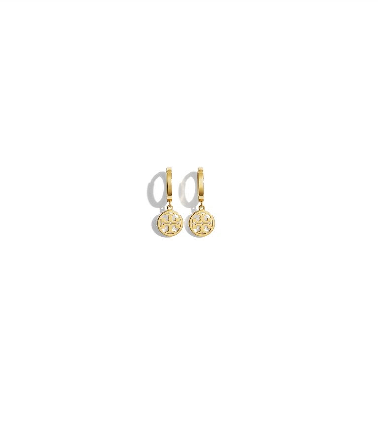 Tory Burch designer boucles d'oreilles Créoles Icon in Tory Gold additional