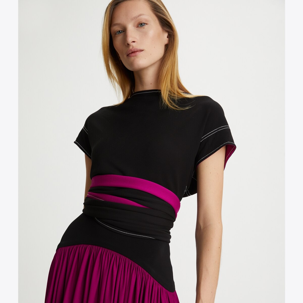 TORY BURCH ワンピース 服 Jersey wrap dress974279 jersey-wrap-dress-front.