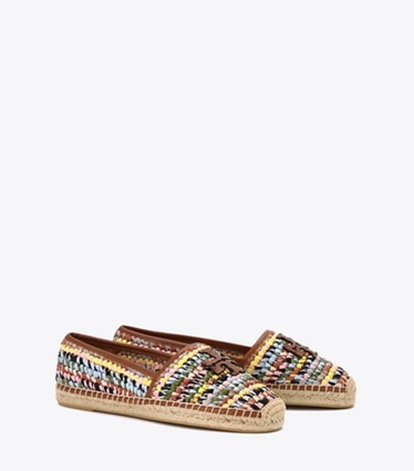 Tory Burch designer エスパドリーユ クロシェ エスパドリーユ in MULTI / SIERRA TAN angle