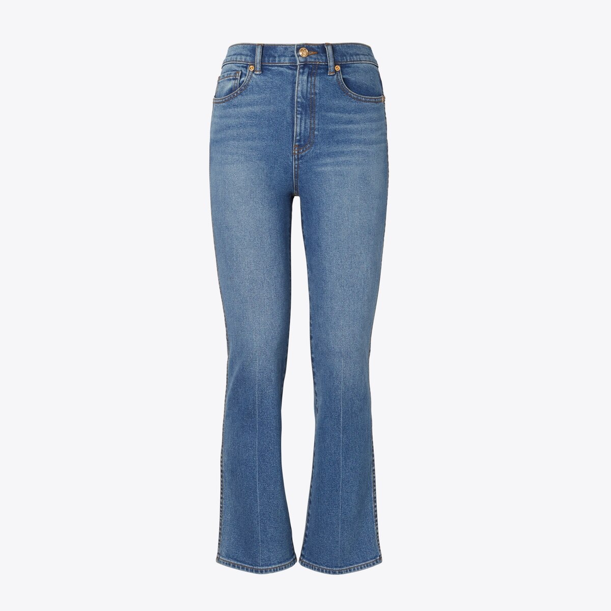 Cropped Boot-Cut Marble Jean: Women's Designer Bottoms | Tory Burch