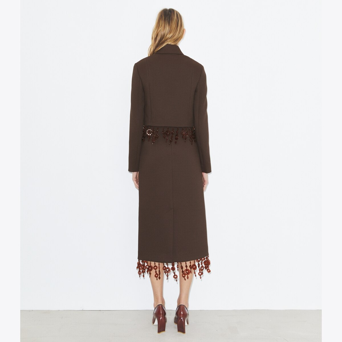 Cropped Crepe Jacket: Women's Clothing | Jackets | Tory Burch EU