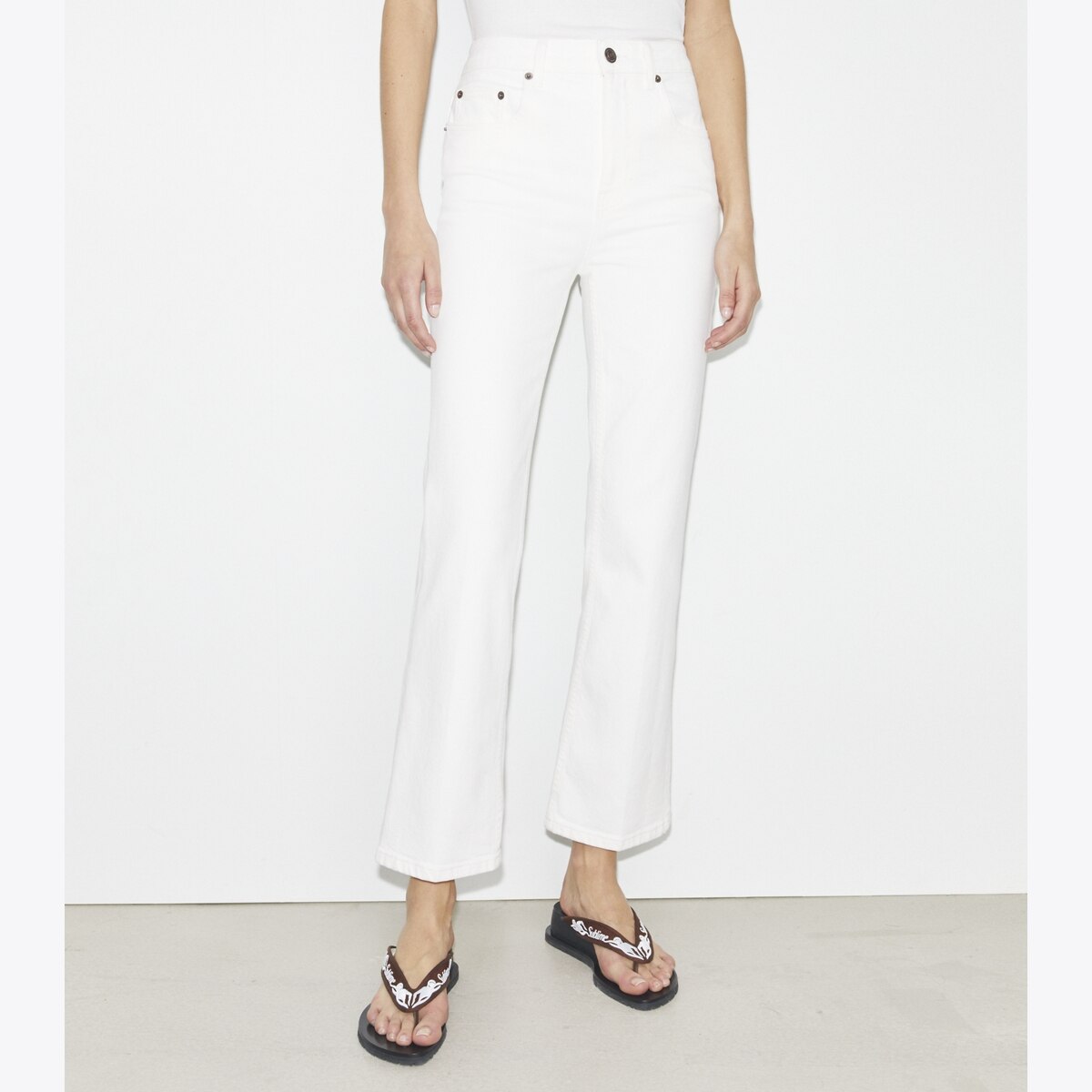 デニム・ジーパン Tory Burch FW25 Cropped jeans (170922 102) Cropped Flare Jean: Women's Designer Bottoms | Tory Burch